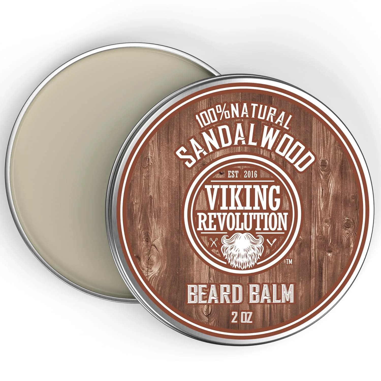 Viking Revolution Sandalwood Beard Balm - Beard Butter for Men, 50ml (1.7 Fl Oz) | Tames & Softens Beard - view 8