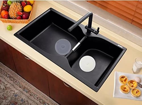 V-TOP Tub Stopper 2 Pack, 6 inches Silicone Drain Plug for Bathroom & Kitchen | Large Flat Suction Cover thumbnail 5