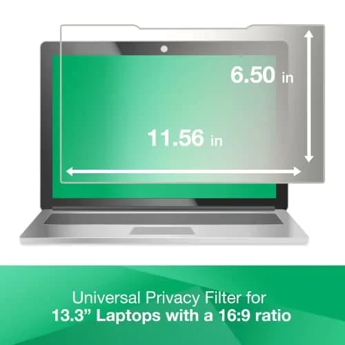 3M Anti-Glare Filter for 13.3in Laptop, 16:9, AG133W9B | Matte Surface Reduces Glare & Fingerprints thumbnail 4