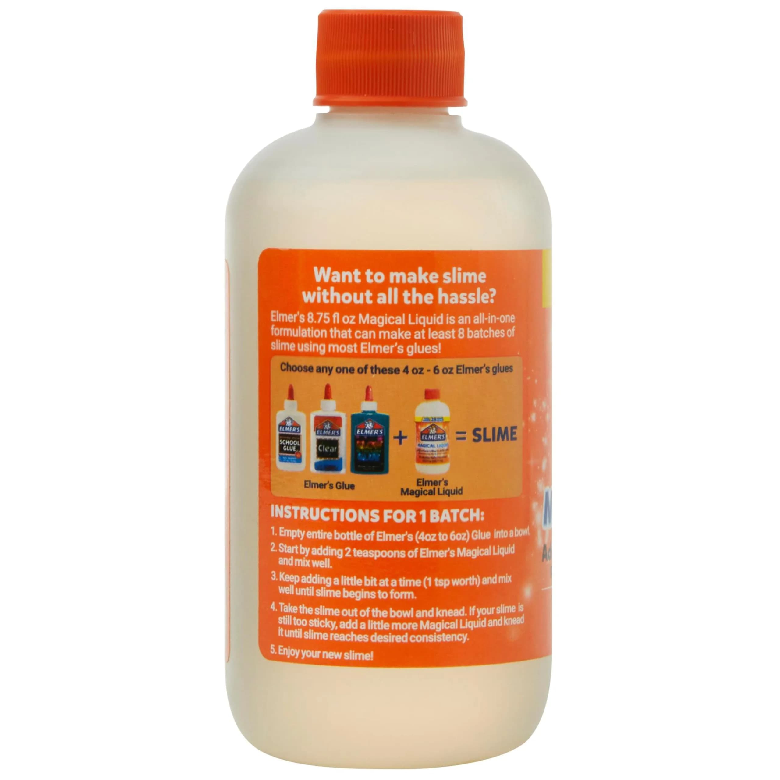 Elmer's Magical Liquid Slime Activator in Assorted Colors, 260ml (8.75 fl oz) - Safe, Washable, Non-Toxic Crafting Solution - view 7