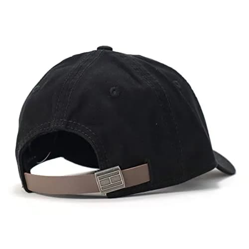 Tommy Hilfiger Men's Logo Dad Baseball Cap - Tommy Black 100% Cotton - view 2