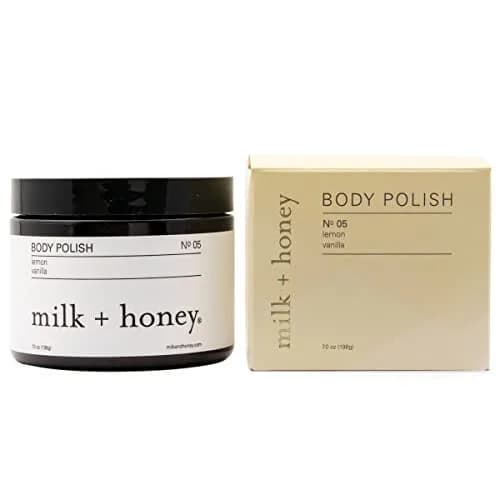 milk + honey Exfoliating Body Polish No. 5-Sea Salt & Sugar, 7 oz | Gentle scrub for sensitive skin, women & men thumbnail 1