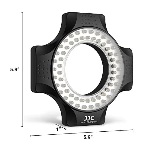 JJC Macro Ring Light with 49/52/55/58/62/67mm Adapter Rings | Bright Macro & Portrait Lighting thumbnail 7