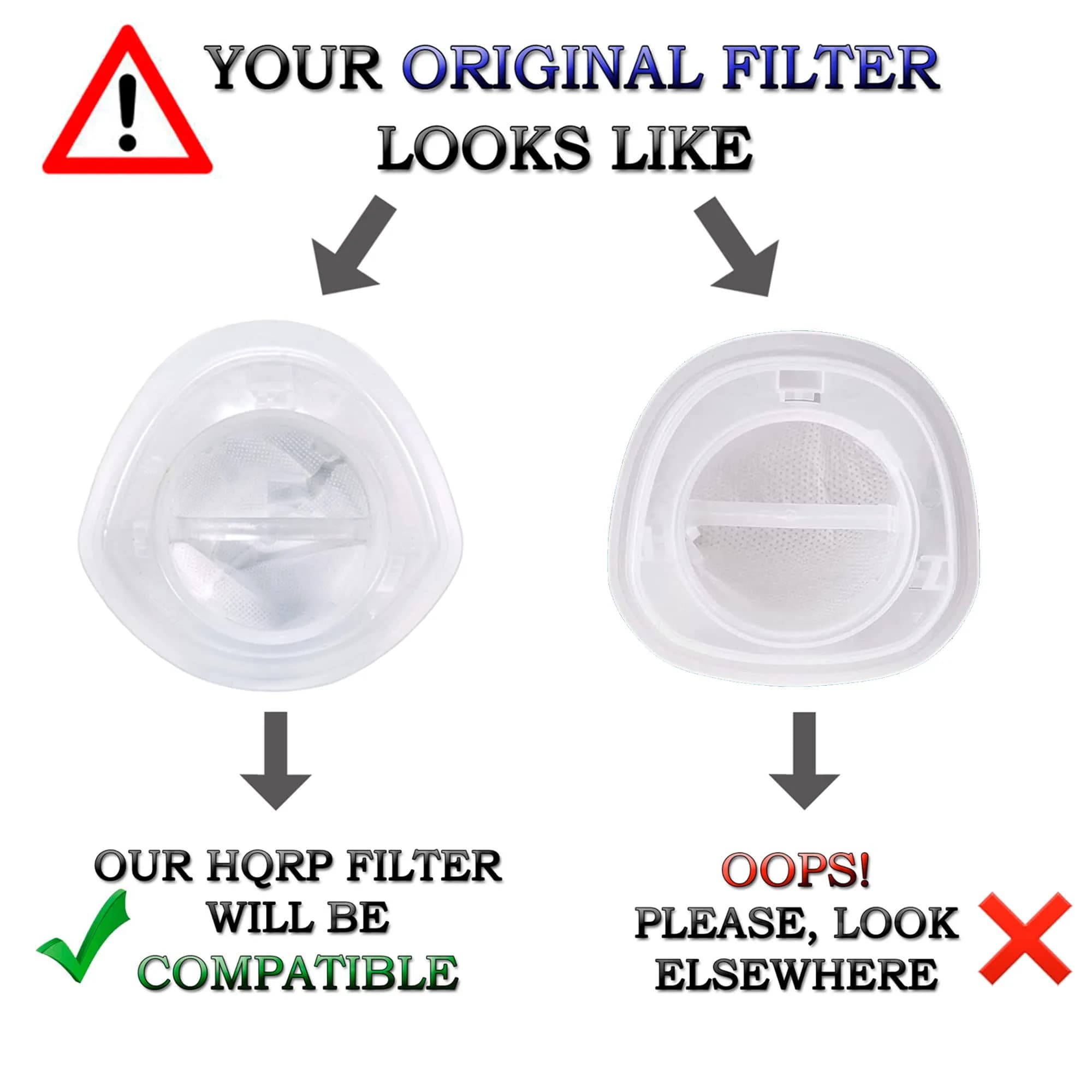 HQRP Washable Vacuum Filter 4-Pack | Compatible with Black+Decker Hand Vacs - view 3
