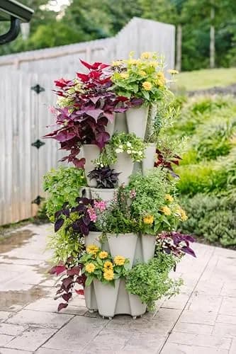 Greenstalk 5 Tier Vertical Garden Planter with Internal Watering System | Grow Vegetables & Flowers thumbnail 7