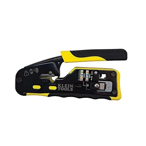 Klein Tools VDV226-110 Ratcheting Modular Data Cable Crimper, Wire Stripper & Cutter for RJ11/RJ12 & RJ45 Pass-Thru Connectors | 14.4 oz (408 g) Tool thumbnail 9
