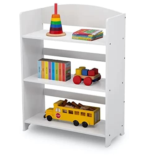 Delta Children MySize Bookshelf Bianca White | Kid-Sized, Sturdy Wood, Safe & Durable (24.63in W x 10.5in D x 33in H) thumbnail 4