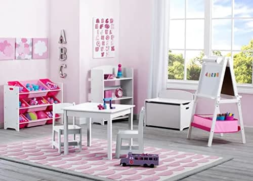 Delta Children MySize Bookshelf Bianca White | Kid-Sized, Sturdy Wood, Safe & Durable (24.63in W x 10.5in D x 33in H) thumbnail 5