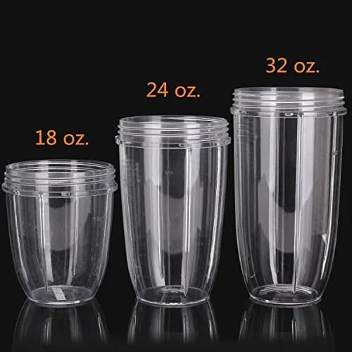 Blendin Clear Tall Jar 709ml (24 Oz) | Replacement Cup for Nutribullet 600W & 900W Blenders thumbnail 4
