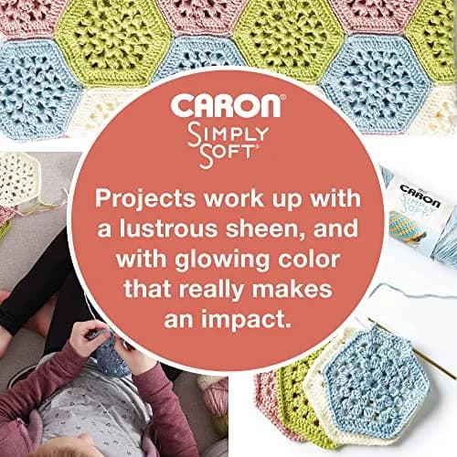 Caron Simply Soft Acrylic Yarn 3-Pack 510g (18oz) Heather Gray | Gauge 4 Medium Worsted thumbnail 4