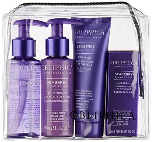 Obliphica Seaberry Medium To Coarse Travel Kit | Nourishing Hair Care On the Go thumbnail 3