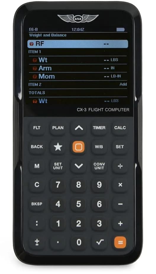ASA CX-3 Flight Computer | Advanced Aviation Calculator for Student Pilots & Professionals | FAA Approved for Exams | ICAO-Compliant Digital E6B thumbnail 3