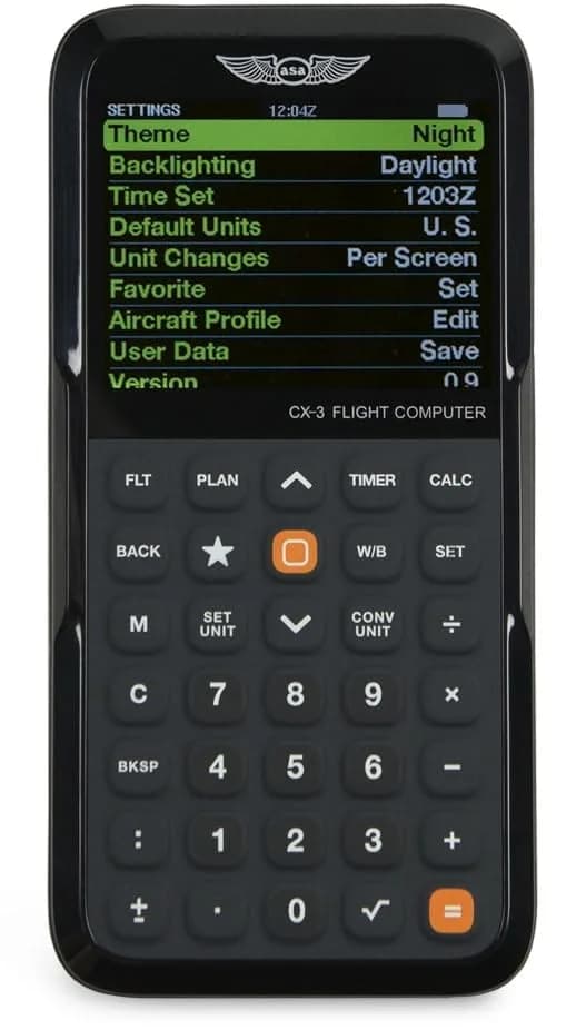 ASA CX-3 Flight Computer | Advanced Aviation Calculator for Student Pilots & Professionals | FAA Approved for Exams | ICAO-Compliant Digital E6B - view 5