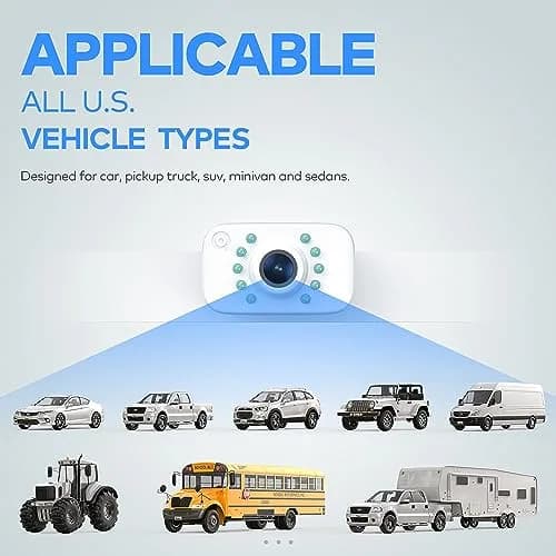 eRapta HD T01B Backup Camera Rear View License Plate Reverse Camera with 149° Wide View & Night Vision thumbnail 3