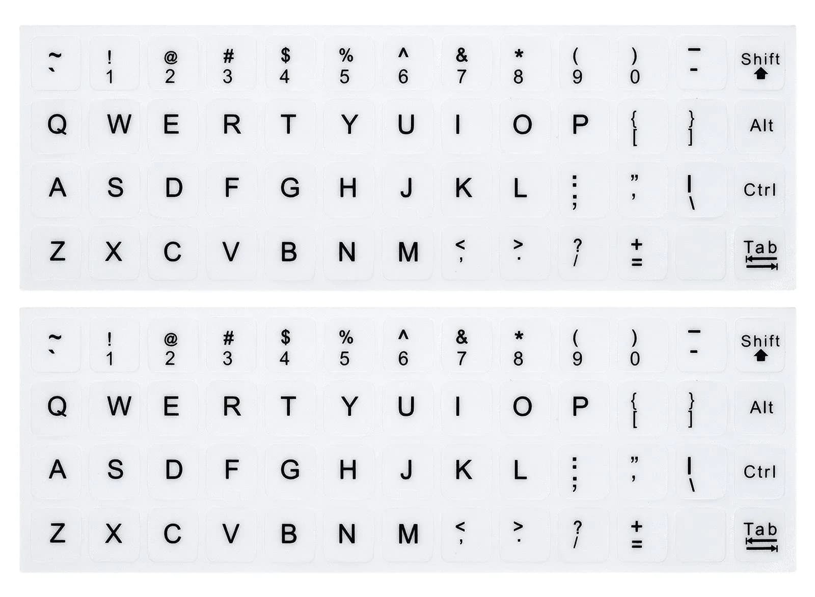 CaseBuy English Keyboard Stickers for Laptops & PCs | 48 Stickers - main product image