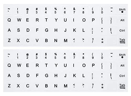 CaseBuy English Keyboard Stickers for Laptops & PCs | 48 Stickers thumbnail 1
