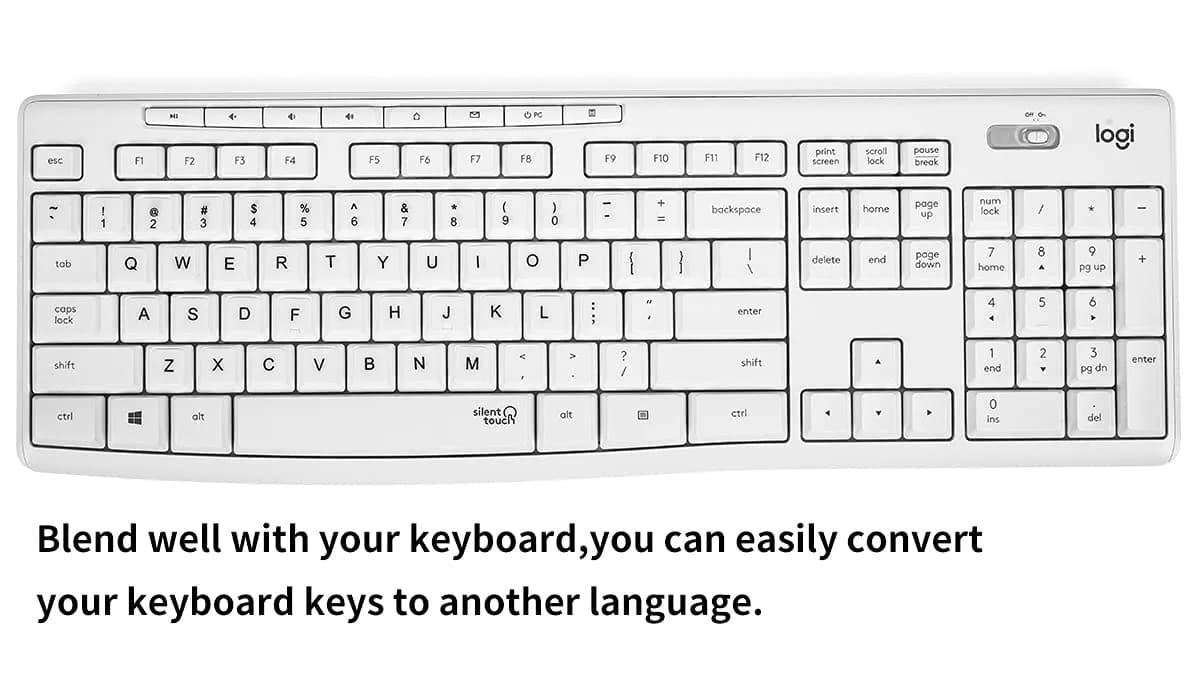 CaseBuy English Keyboard Stickers for Laptops & PCs | 48 Stickers - view 4