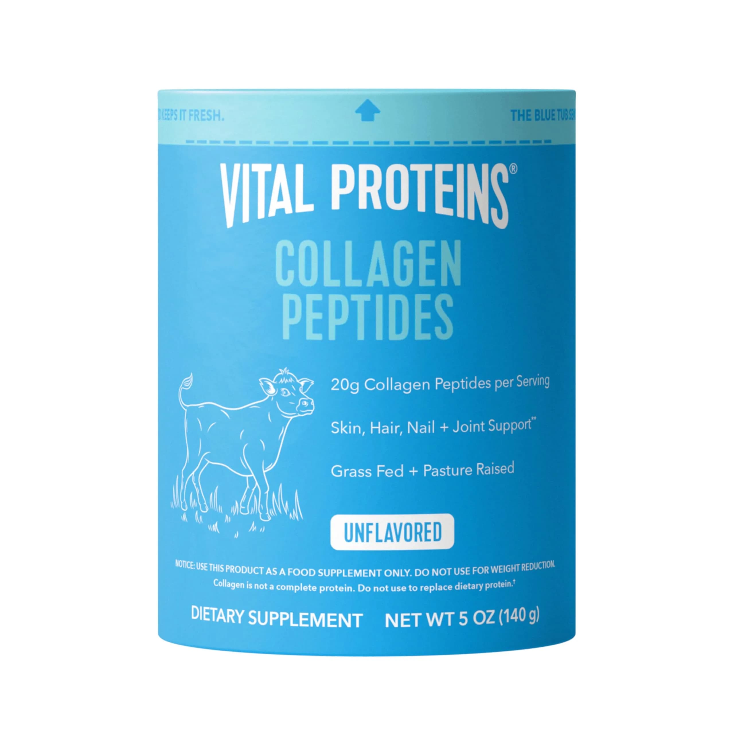 Vital Proteins Collagen Peptides Powder Unflavored for Hair, Skin, Nails & Joints (7 Servings) - main product image
