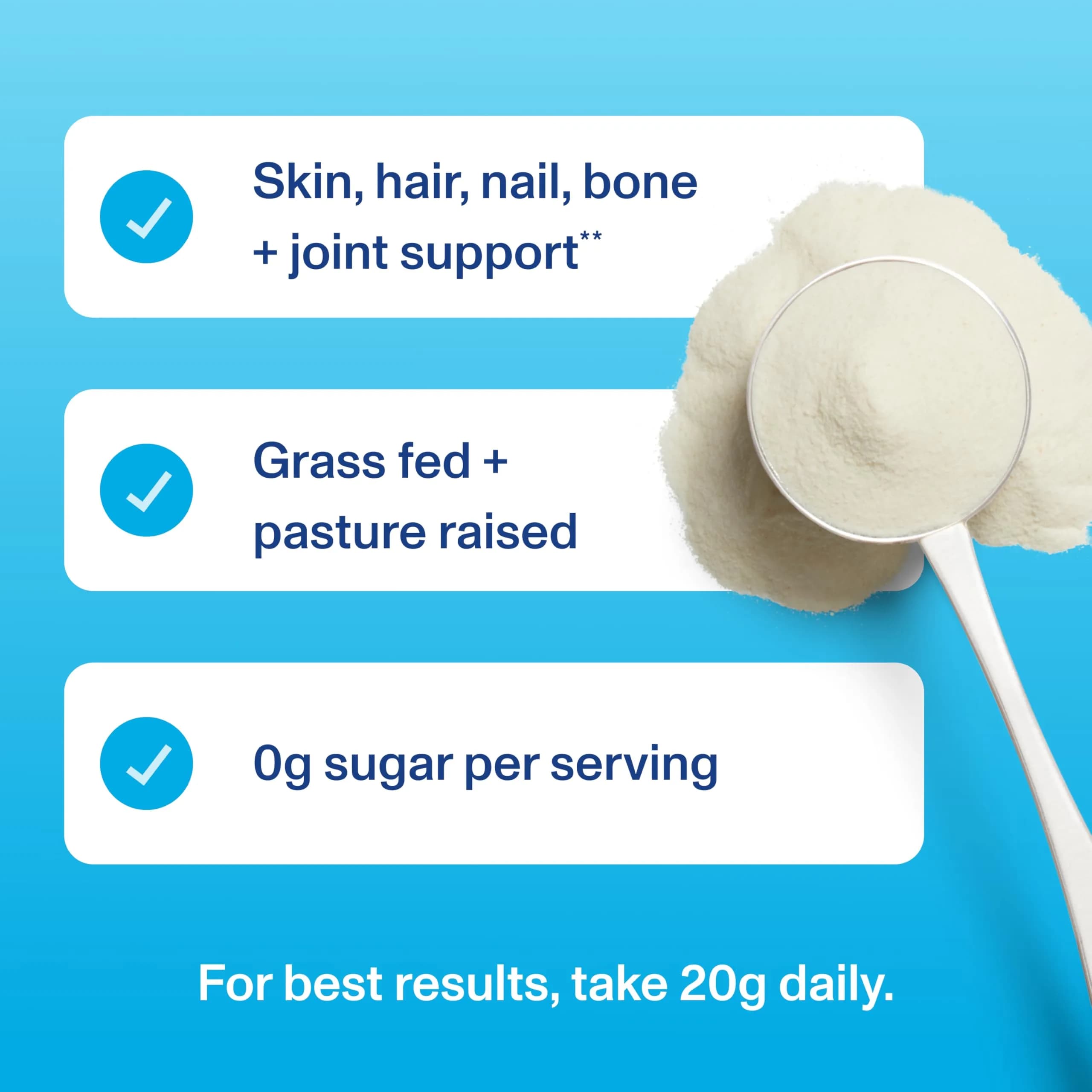 Vital Proteins Collagen Peptides Powder Unflavored for Hair, Skin, Nails & Joints (7 Servings) - view 6