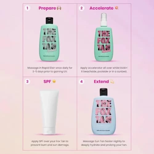 The Fox Tan Rapid Tanning Mist 120ml | Darker & Faster Tan, Vegan & Cruelty-Free thumbnail 8