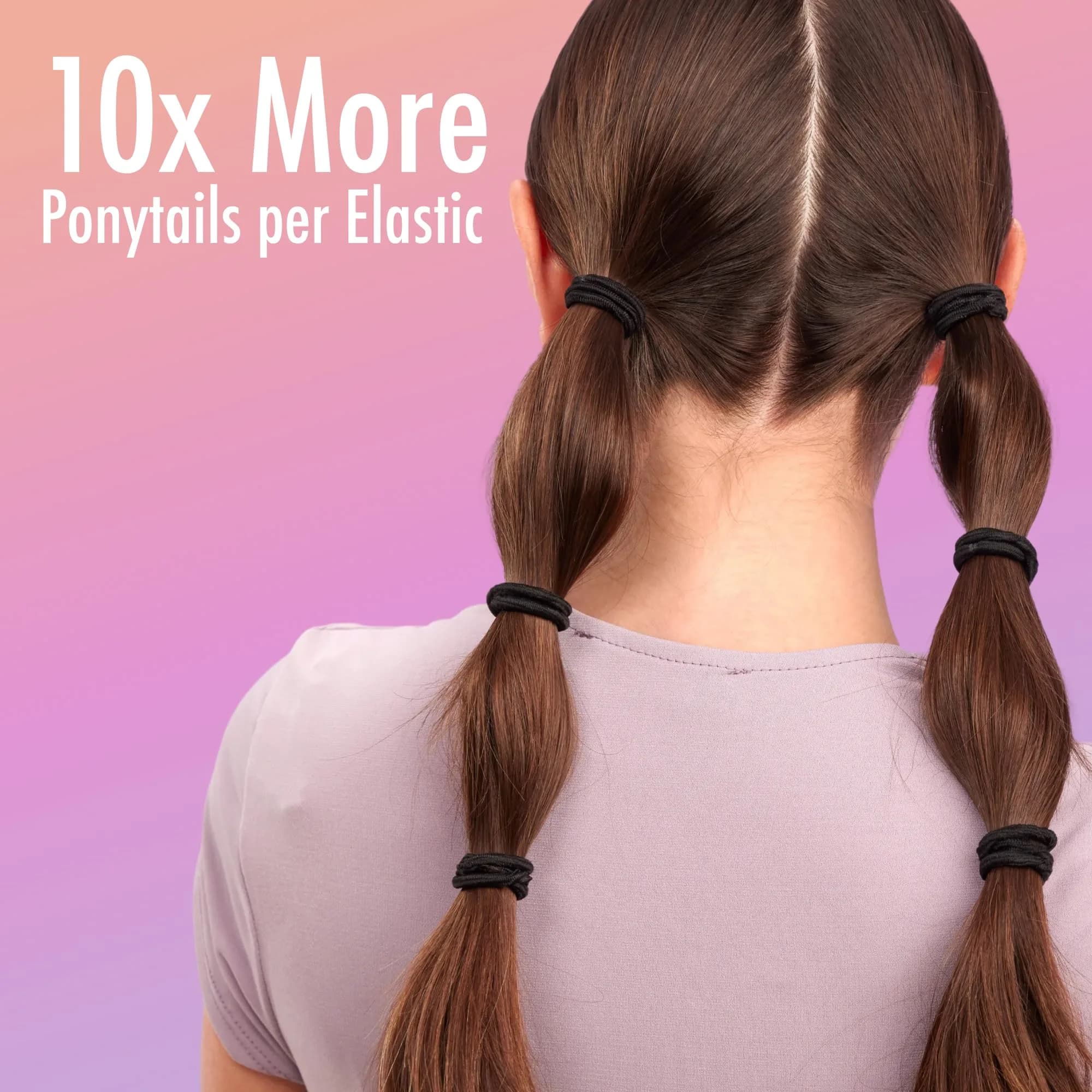 Goody Ouchless Elastic Hair Ties, 30 Count, Brown, 4MM | No-Snag, No-Damage Hold - view 4