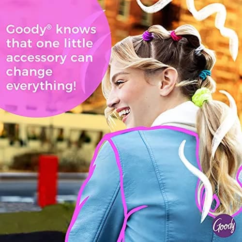 Goody Ouchless Elastic Hair Ties, 30 Count, Brown, 4MM | No-Snag, No-Damage Hold thumbnail 6