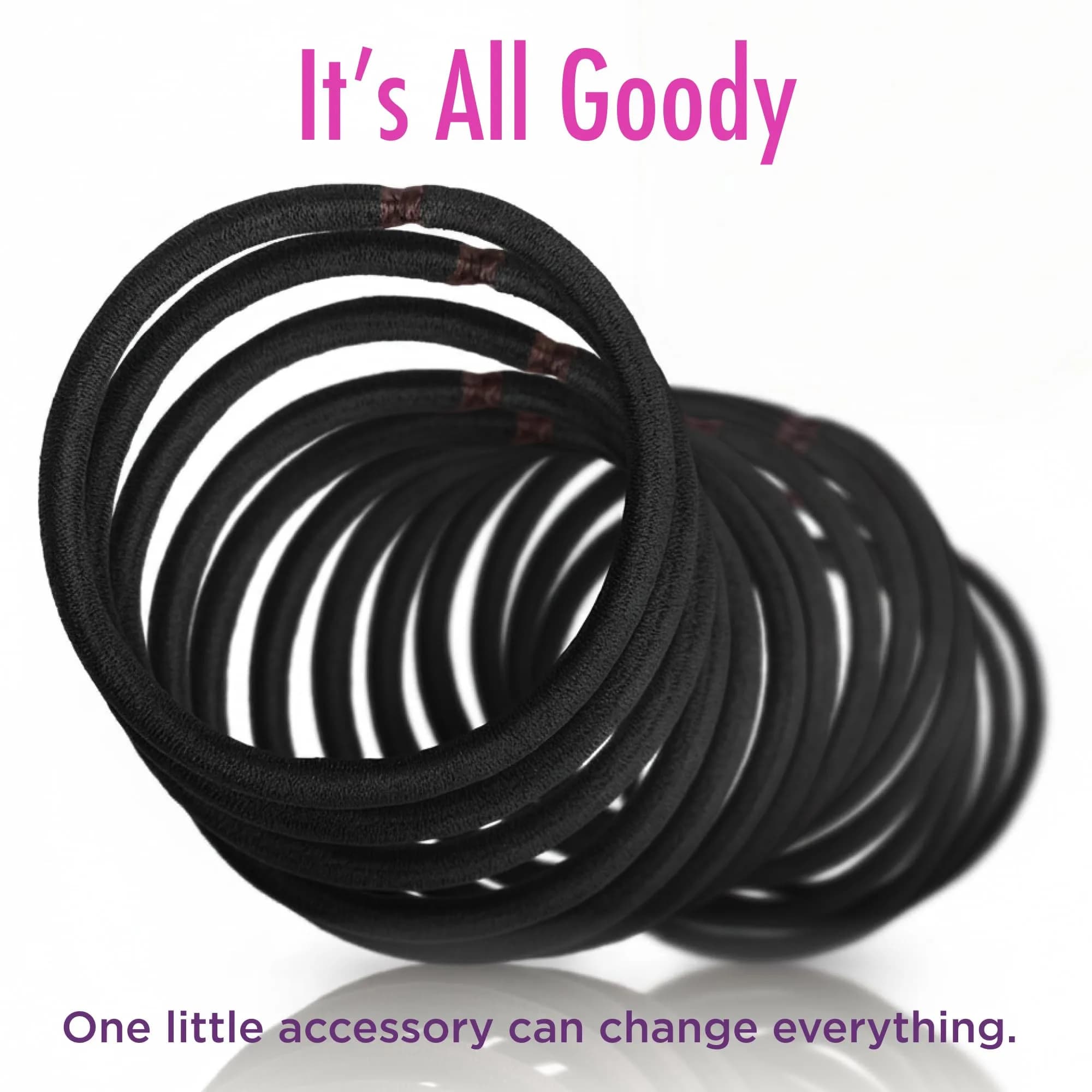 Goody Ouchless Elastic Hair Ties, 30 Count, Brown, 4MM | No-Snag, No-Damage Hold - view 8