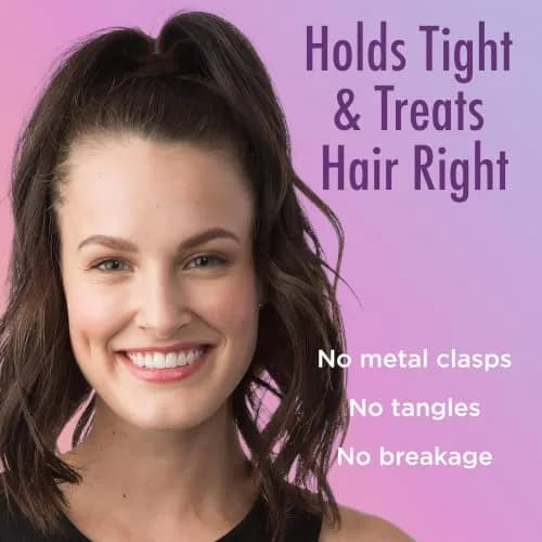 Goody Ouchless Elastic Hair Ties, 30 Count, Brown, 4MM | No-Snag, No-Damage Hold thumbnail 3