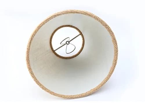 Eurus Home Small Lamp Shade Set of 6 Burlap Clip-On Shades 3" Top x 6" Bottom x 5" Slant thumbnail 5