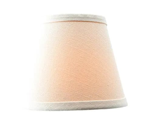 Eurus Home White Linen Lampshade Set of 6 | Clip-On Empire Shade for Chandeliers thumbnail 5