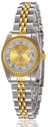 MASTOP Women's Quartz Dress Watch 26mm (1.02 in) Gold | Luminous Dial, Water-Resistant 30m thumbnail 1