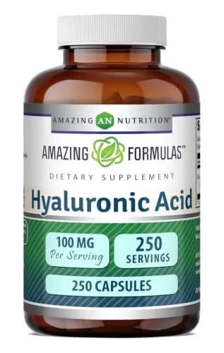 Amazing Nutrition Hyaluronic Acid 100 Mg Supplement | Capsules | Gluten-Free | Made in USA (250) thumbnail 1