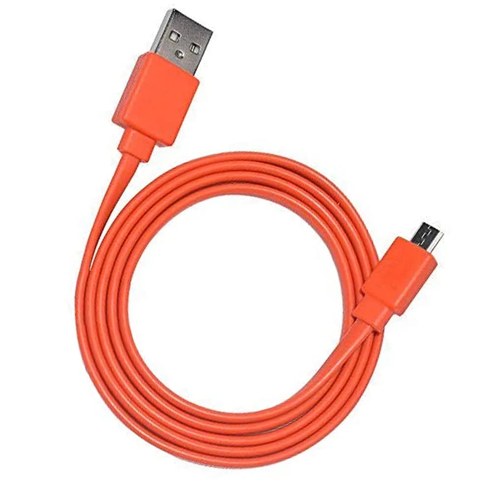 Alitutumao Flat Micro USB Charging Cable 1m (3.3ft) Orange | Fast Charging & Data Sync — Orange