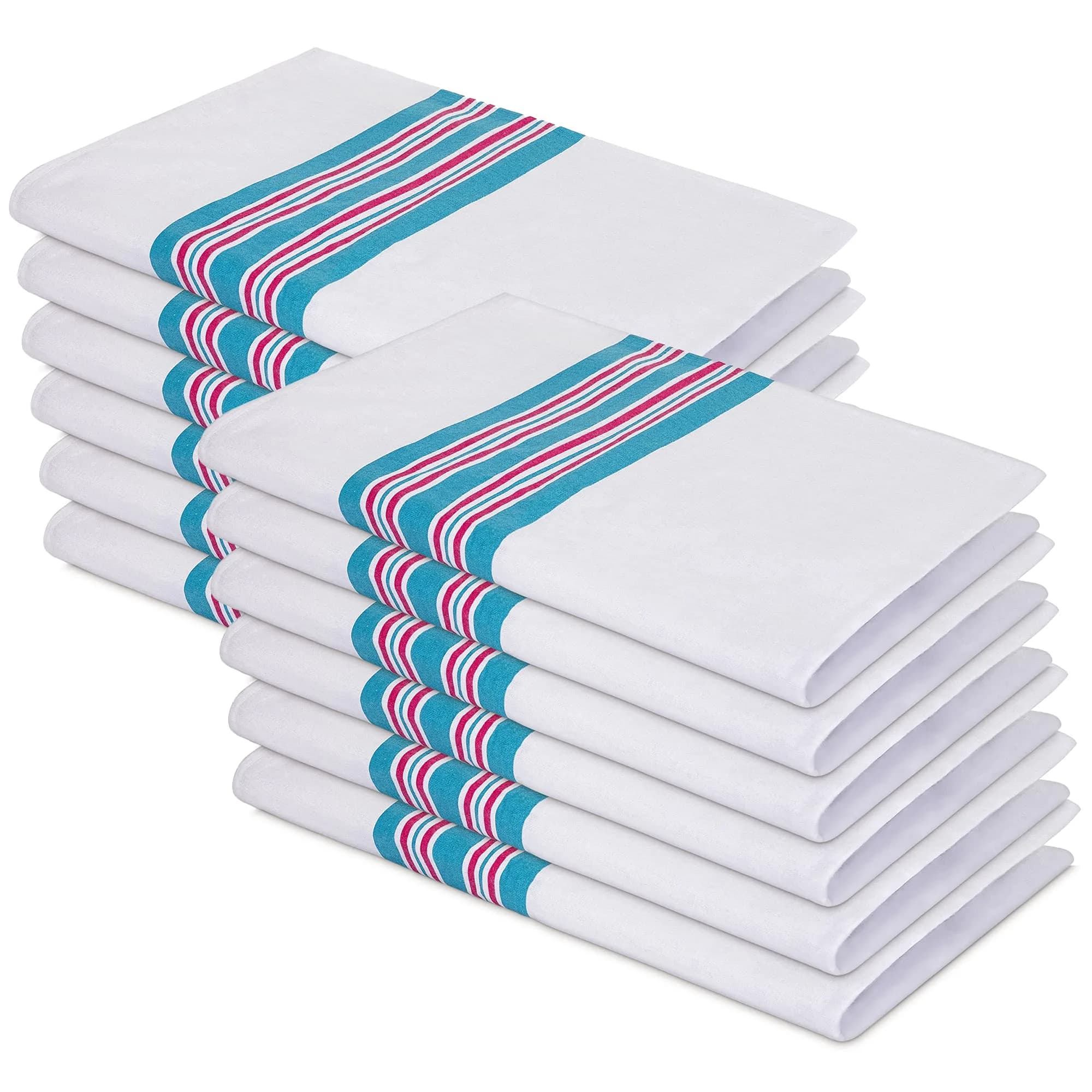 Elaine Karen 100% Cotton Hospital Receiving Blankets Flannel 12 Pack | Soft, Lightweight & Versatile Baby Wraps