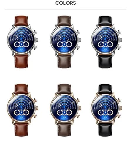 Carnival Men’s Chronograph Watch Leather Strap 41MM | Japanese Quartz, Sapphire Glass, 30M Water Resistance thumbnail 5