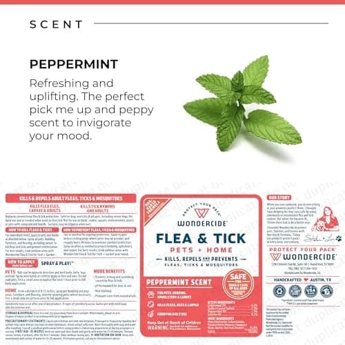 Wondercide Flea Tick & Mosquito Spray Peppermint 473ml (16 Fl Oz) | Plant-Powered Pet & Home Insect Control thumbnail 6