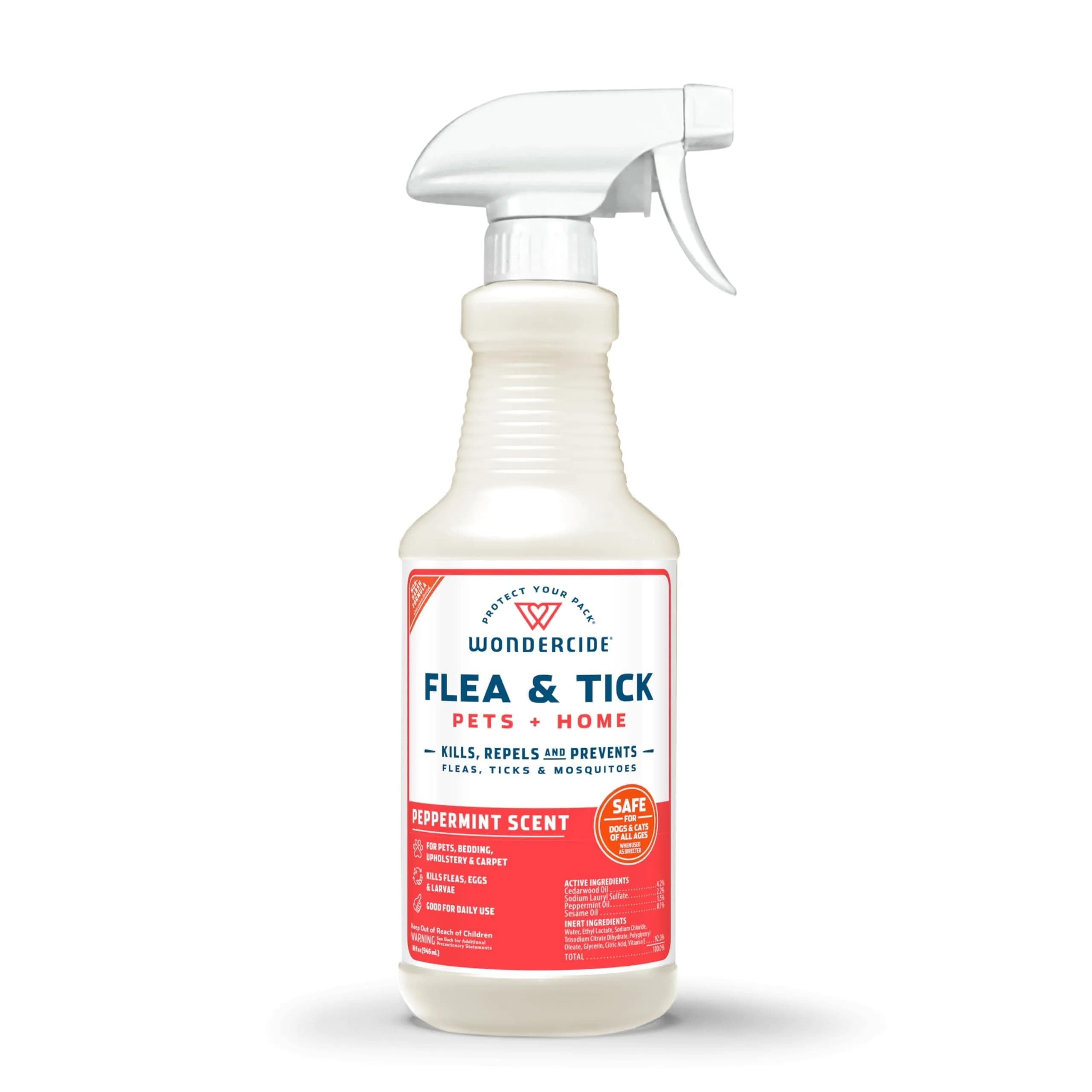 Wondercide Flea Tick & Mosquito Spray Peppermint 473ml (16 Fl Oz) | Plant-Powered Pet & Home Insect Control — Peppermint