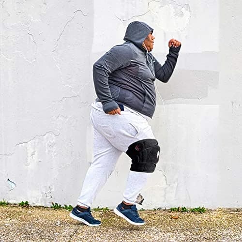 KARM Plus Size Knee Brace for Women & Men (Size 2: XL/XXL/3XL) - Adjustable Support with Side Stabilizers & Open Patella | 16-21 Inch Knee Circumference thumbnail 6