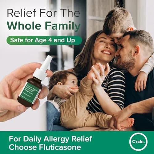 FlutiCare Fluticasone Allergy Nasal Spray 0.54 Fl Oz (Pack of 4) | 24-Hour Non Drowsy Relief thumbnail 7