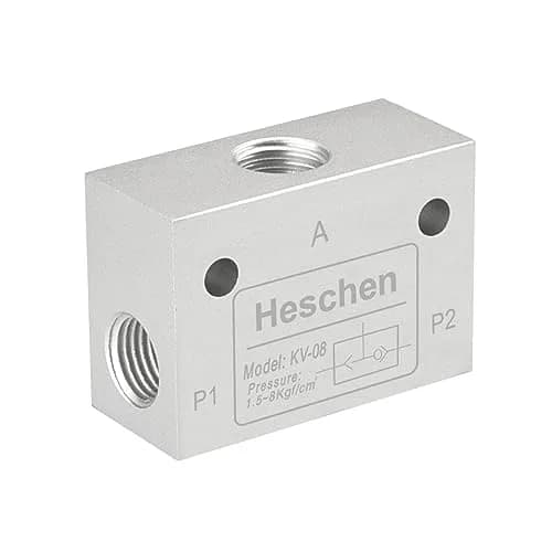 Heschen Pneumatic Shuttle Valve KV-08 PT1/4 Aluminum Alloy | Efficient Air Control thumbnail 1