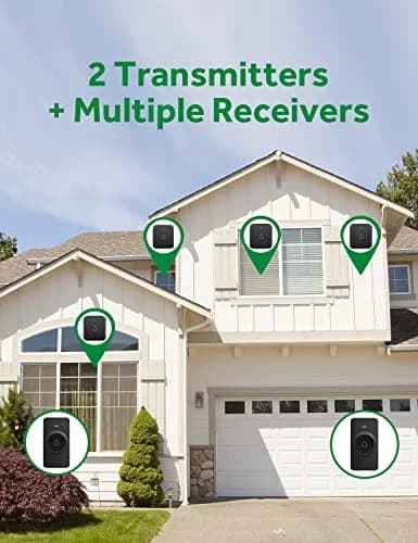 AVANTEK Wireless Doorbell CB-11 | 1000 ft Range, 1 Button + 1 Receiver, 52 Melodies, Waterproof thumbnail 5