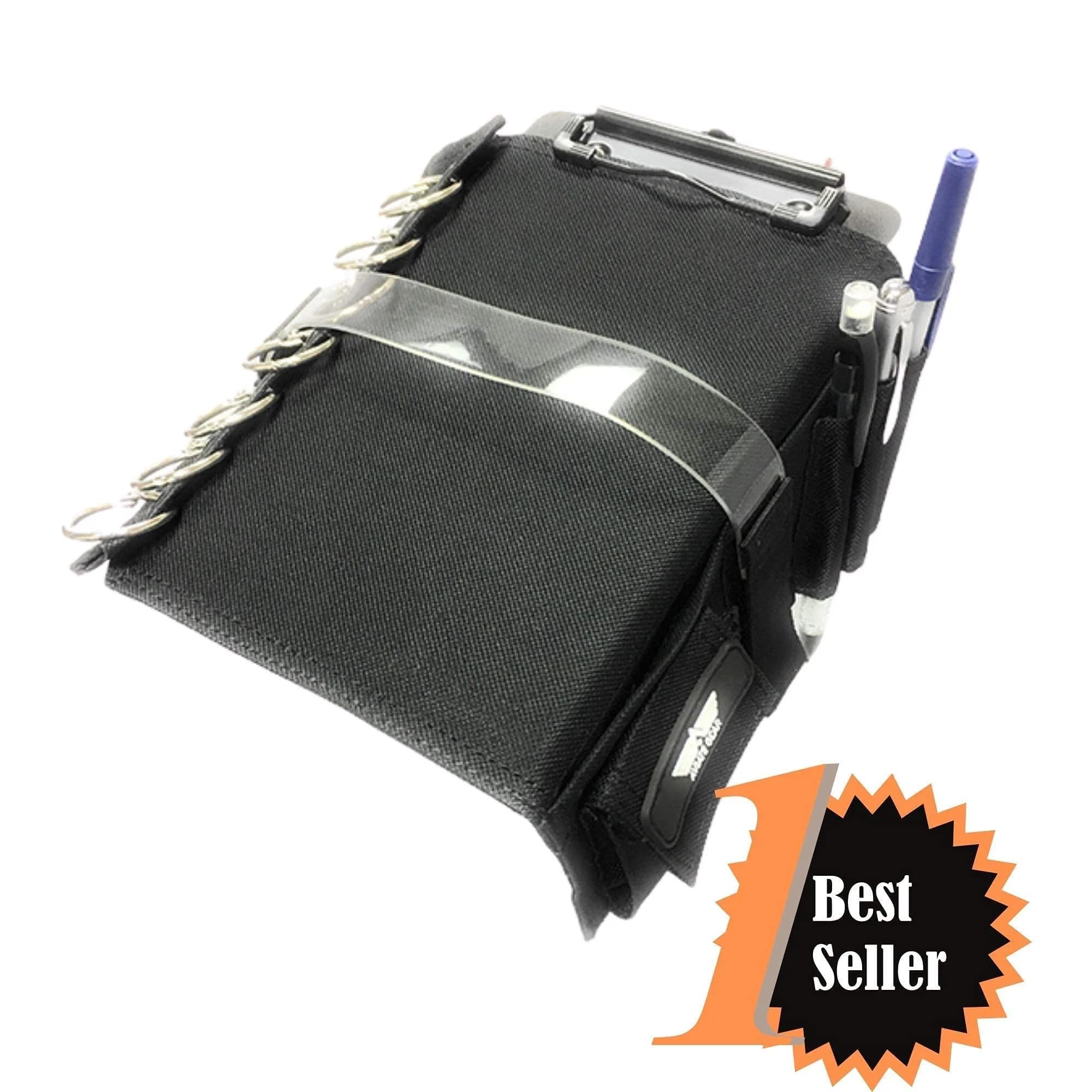 Performore Pilot Kneeboard with Clipboard & Knee Strap - Black, 11.5" x 8.5" | Organize Approach Plates & Checklists - view 3