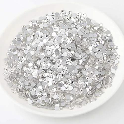BEADSLAND Flat Back Rhinestones SS12 (1440pcs) | Crystal Glass Gems for Crafts & Nail Art thumbnail 2