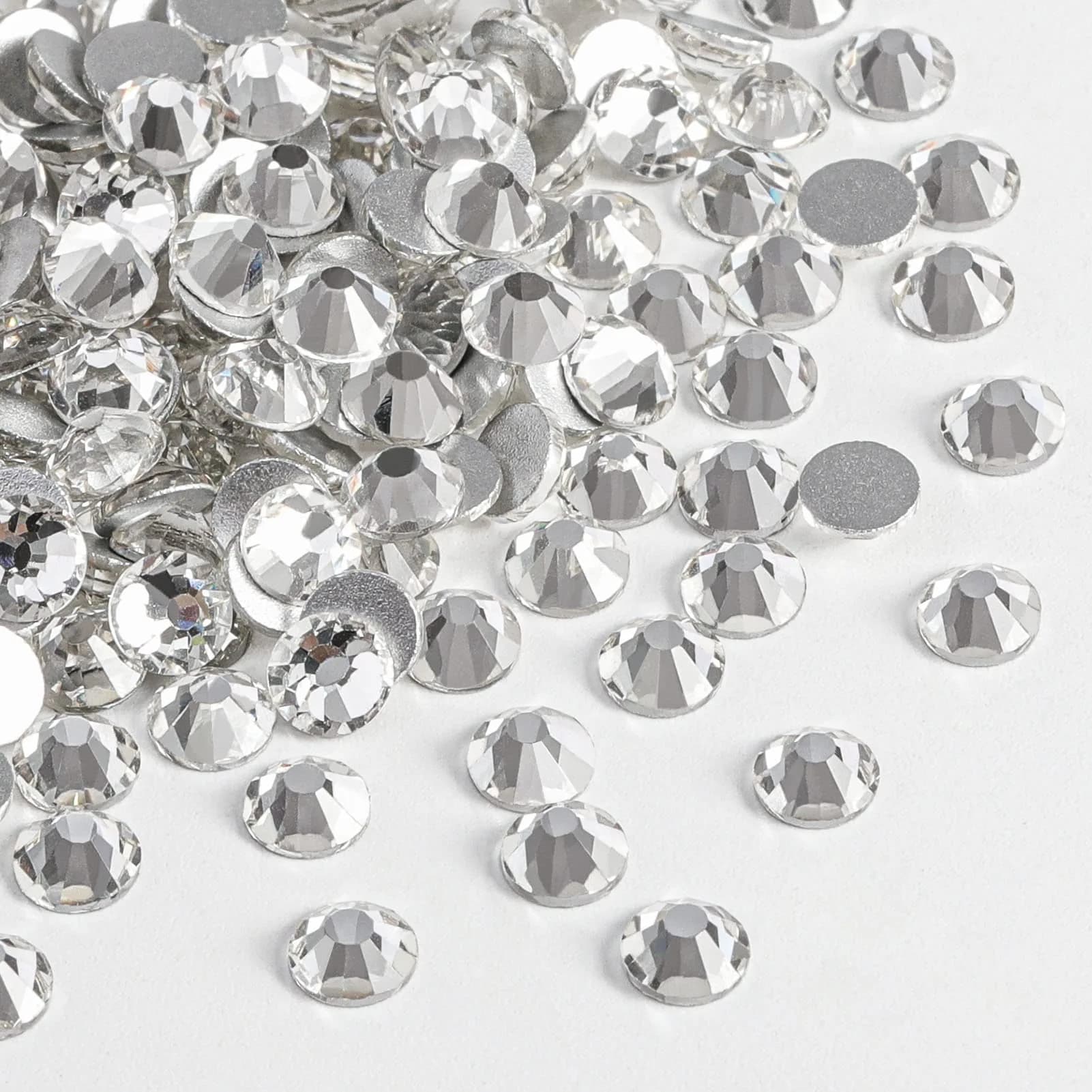 BEADSLAND SS8 Flat Back Crystal Rhinestones (1440pcs, 2.3-2.5mm) | Tiny Craft Gems for Nail Art & DIY - view 2