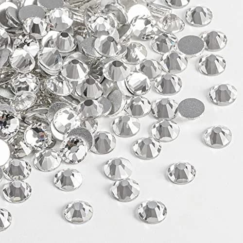 BEADSLAND Flat Back Rhinestones SS8 (1440pcs, 2.3-2.5mm) | Glass Crystal Gems for Nail Art & Crafts thumbnail 2