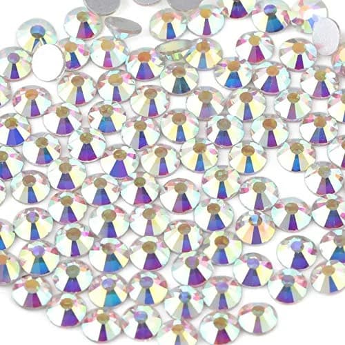 Beadsland Flat Back Crystal Rhinestones SS6 | AB Finish, 1440 pcs, Perfect for Crafts & Nails thumbnail 1