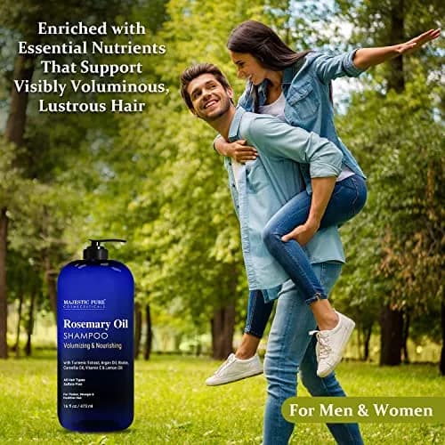 Majestic Pure Rosemary Oil Shampoo 473ml (16 Fl Oz) | Promotes Hair Growth & Thickness thumbnail 5
