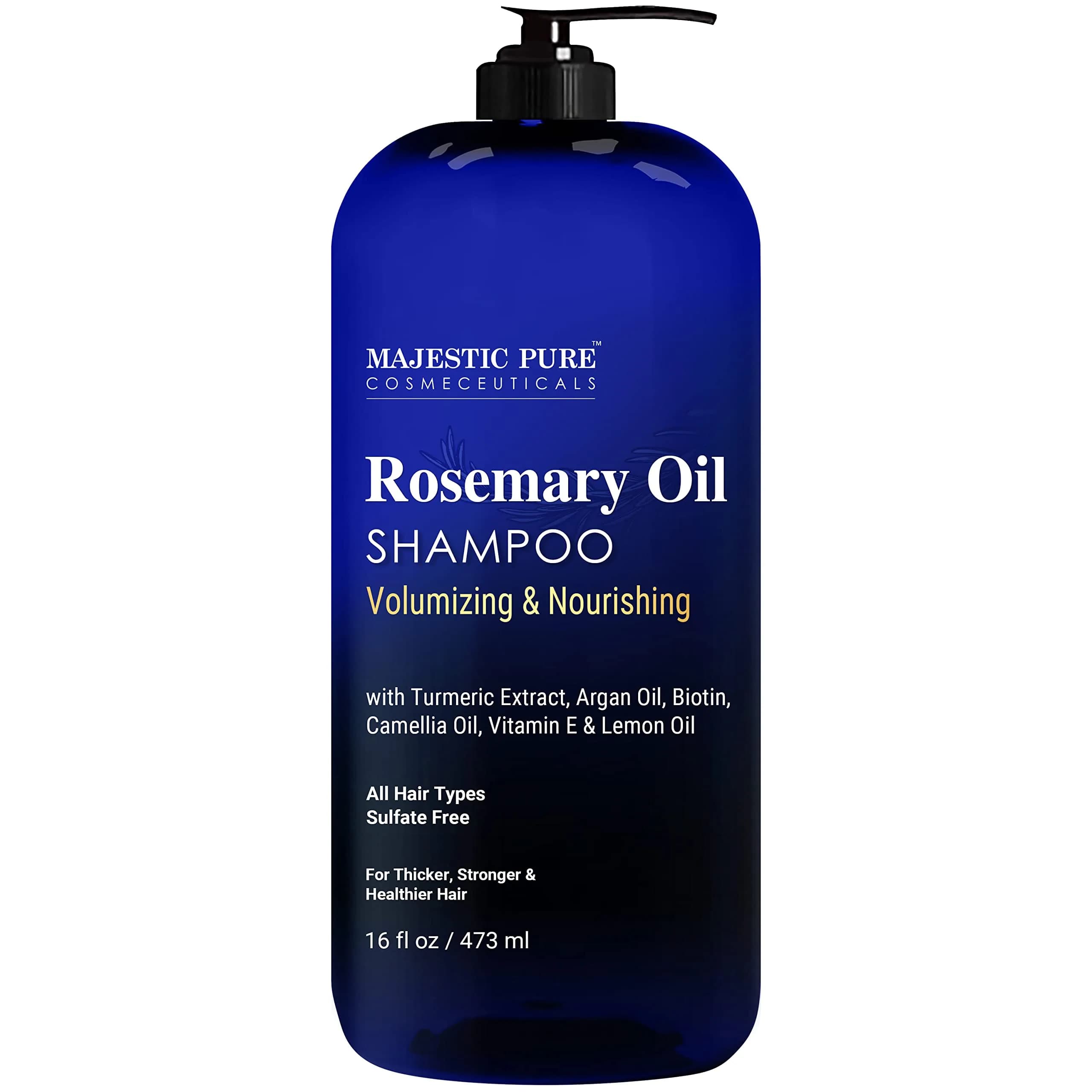 Majestic Pure Rosemary Oil Shampoo 473ml (16 Fl Oz) | Promotes Hair Growth & Thickness - main product image