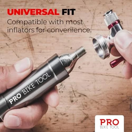 PRO BIKE TOOL 16g CO2 Cartridges (5-Pack, 80g Total) | Fast Inflation for Road & Mountain Bikes thumbnail 4