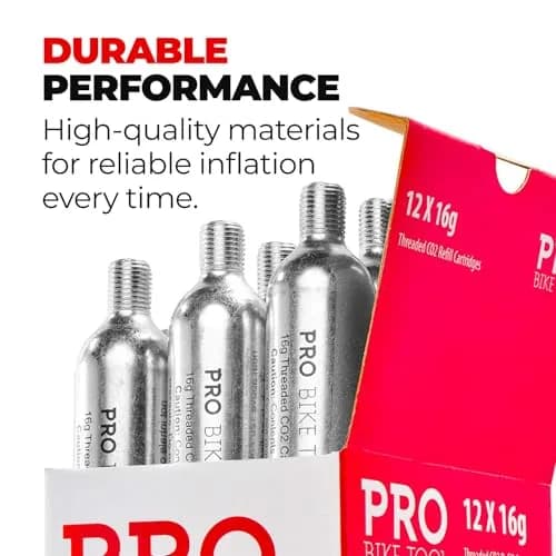 PRO BIKE TOOL 16g CO2 Cartridges (5-Pack, 80g Total) | Fast Inflation for Road & Mountain Bikes thumbnail 5